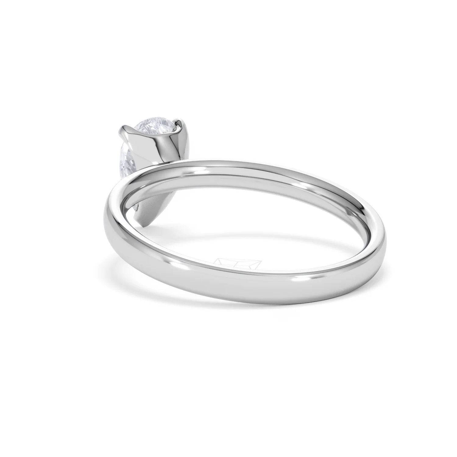 Origin 1.00ct Pear Cut Lab Diamond Solitaire Engagement Ring in Platinum - Image 54