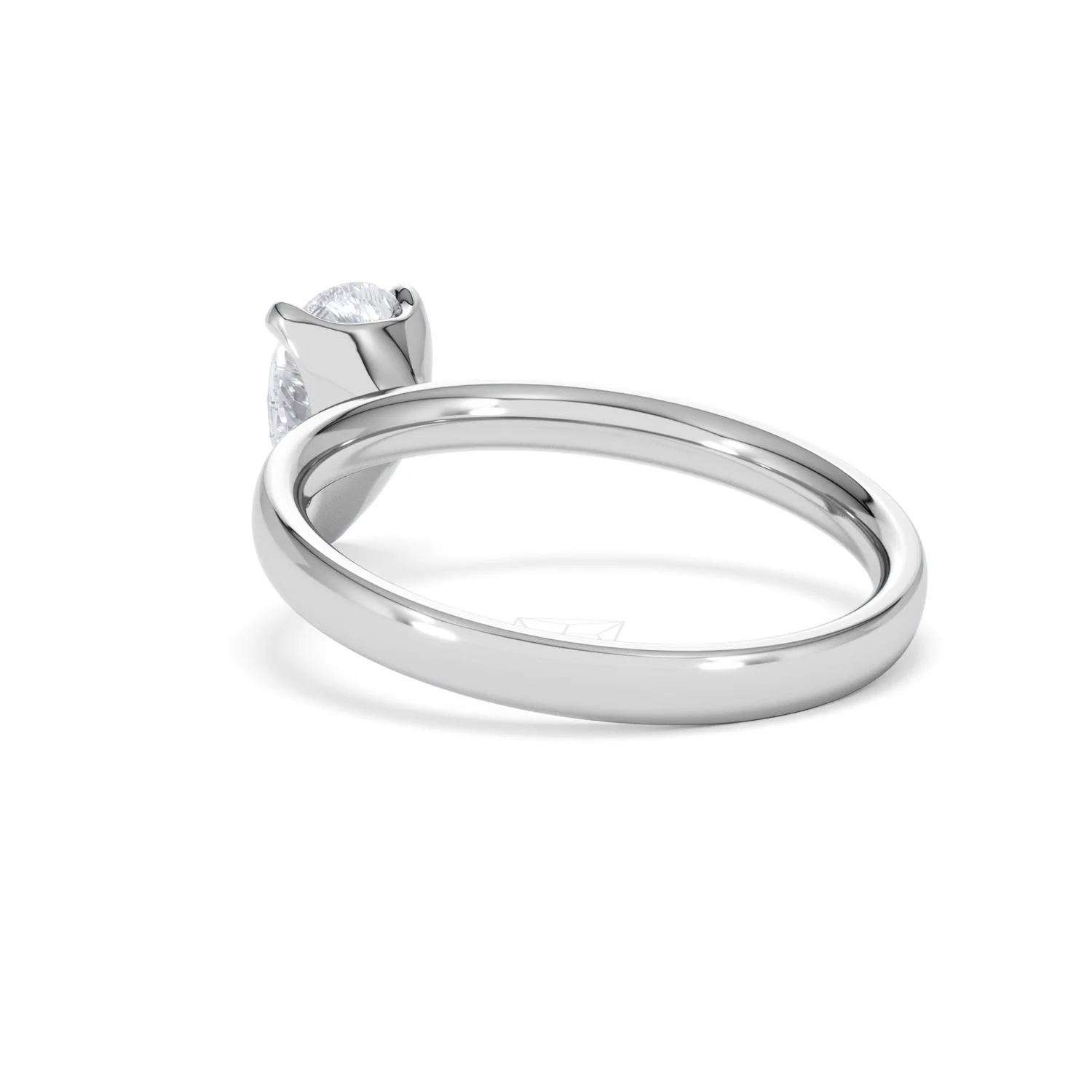 Origin 1.00ct Pear Cut Lab Diamond Solitaire Engagement Ring in Platinum - Image 55