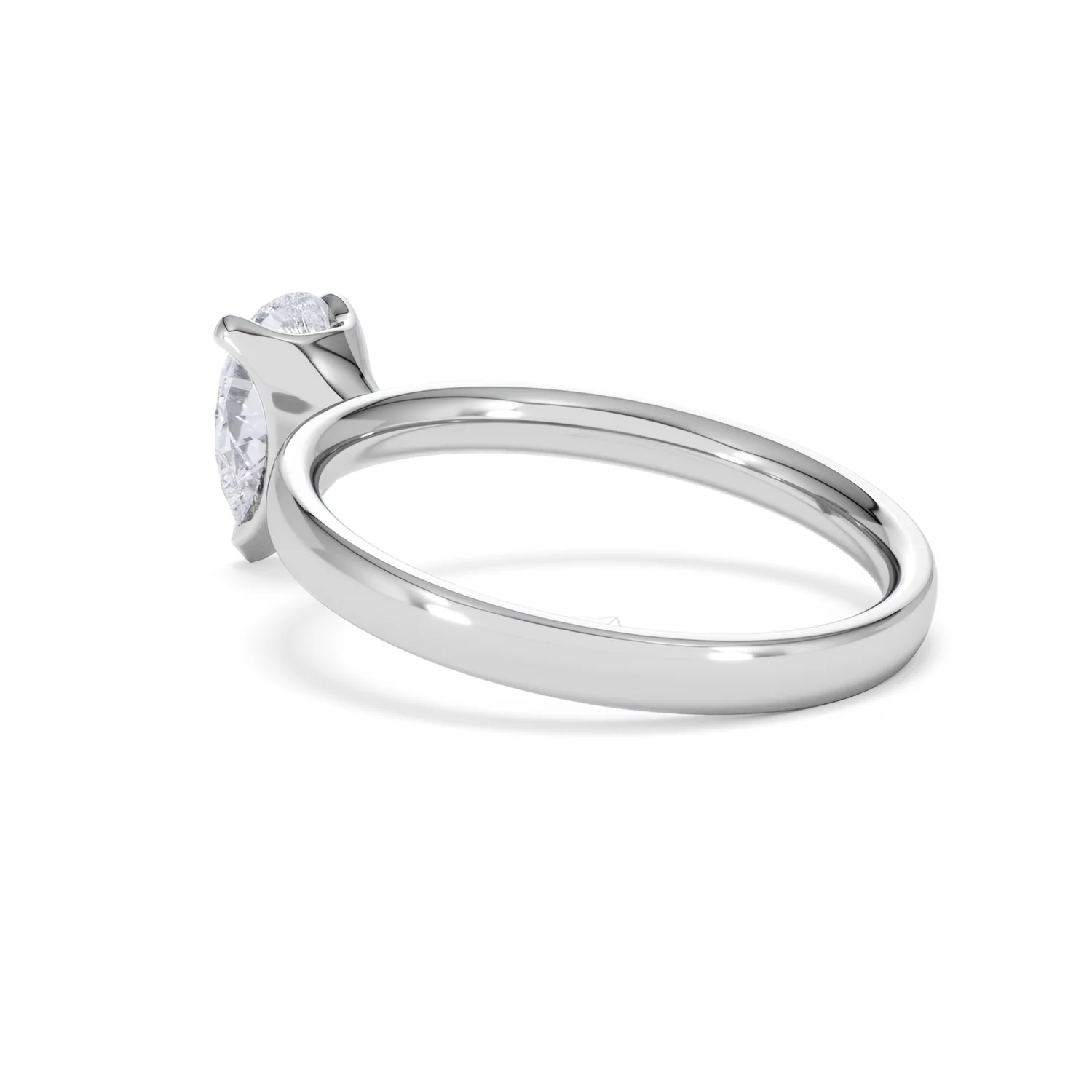 Origin 1.00ct Pear Cut Lab Diamond Solitaire Engagement Ring in Platinum - Image 58