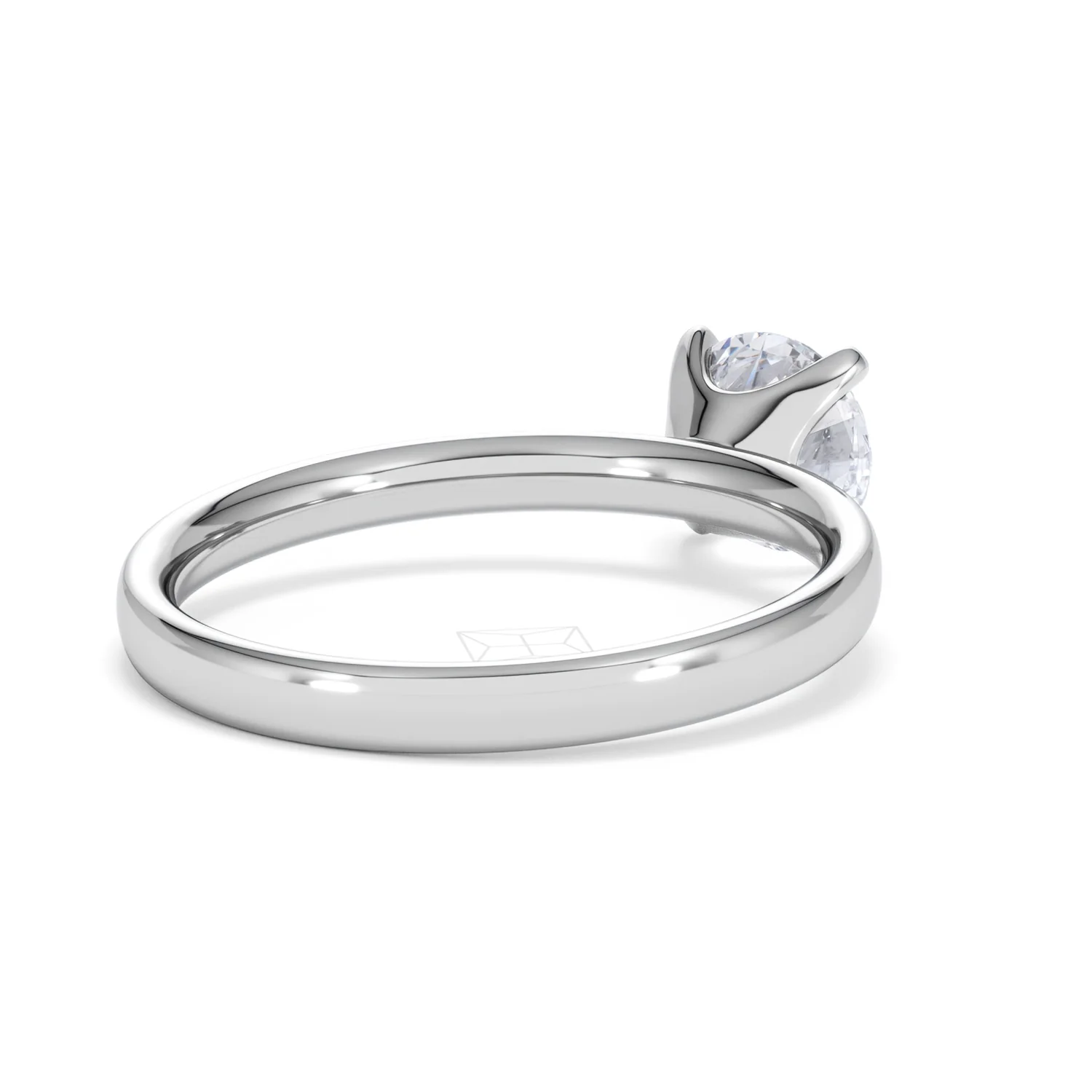 Origin 1.00ct Round Cut Lab Diamond Solitaire Engagement Ring in 18K White Gold - Image 40