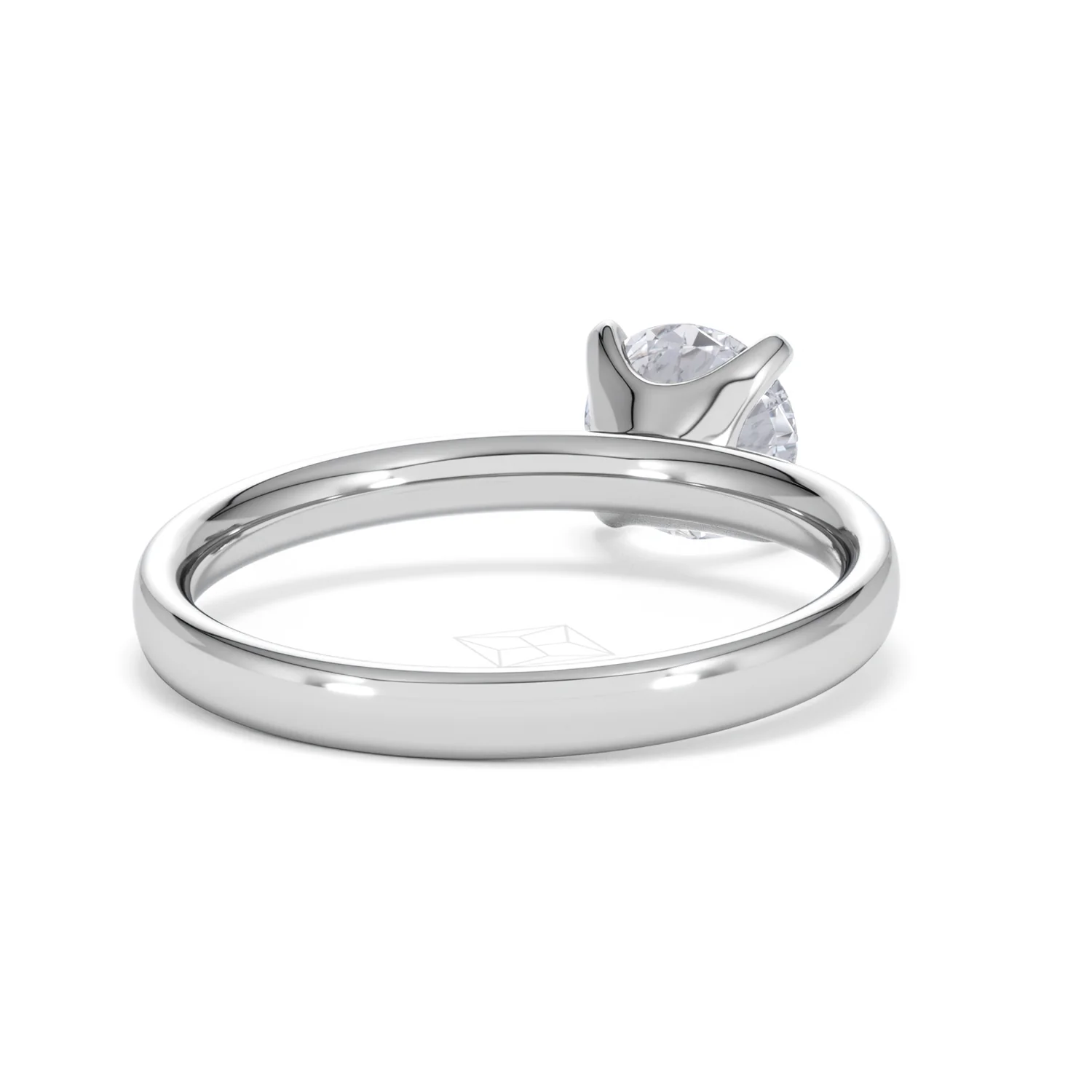 Origin 1.00ct Round Cut Lab Diamond Solitaire Engagement Ring in 18K White Gold - Image 43