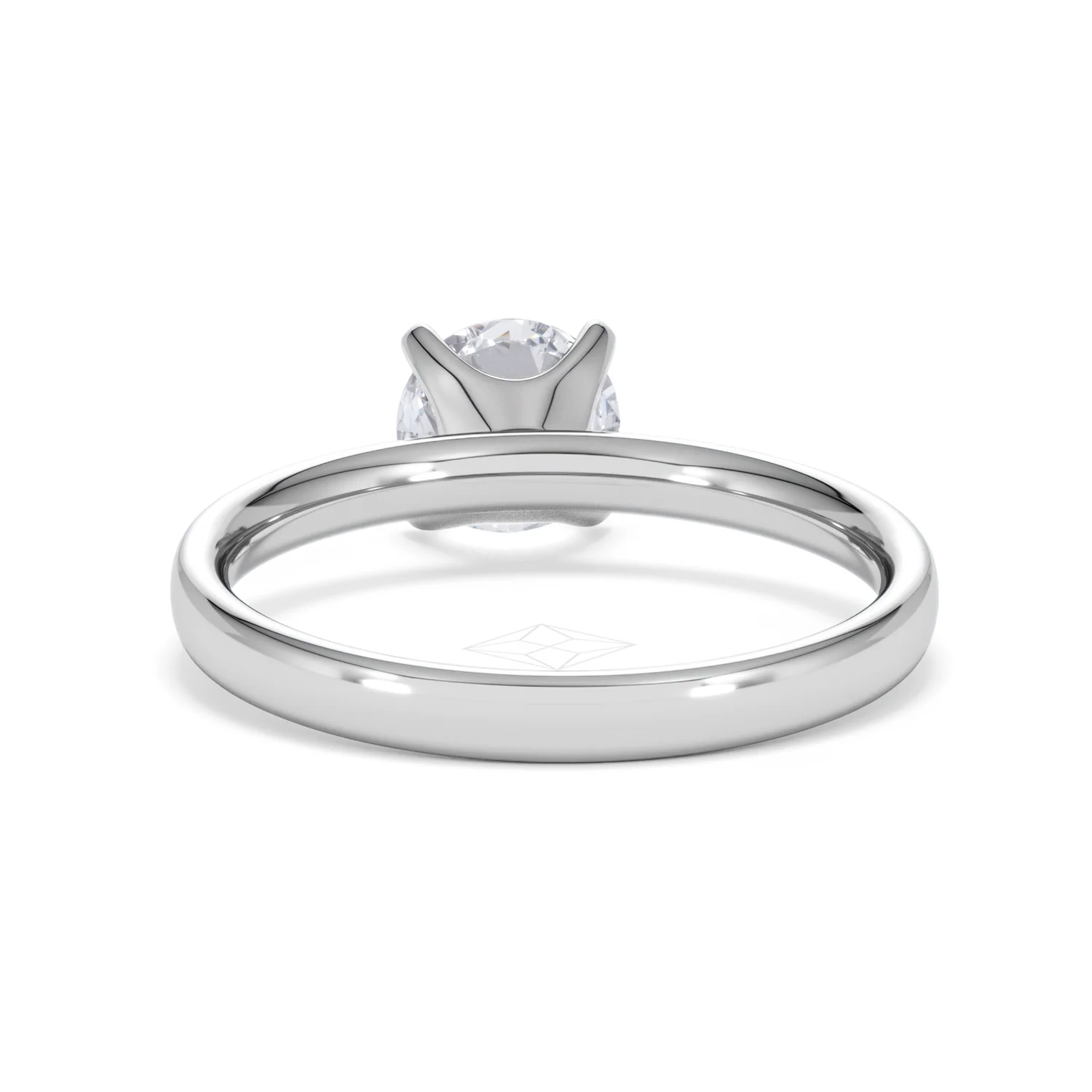 Origin 1.00ct Round Cut Lab Diamond Solitaire Engagement Ring in 18K White Gold - Image 49