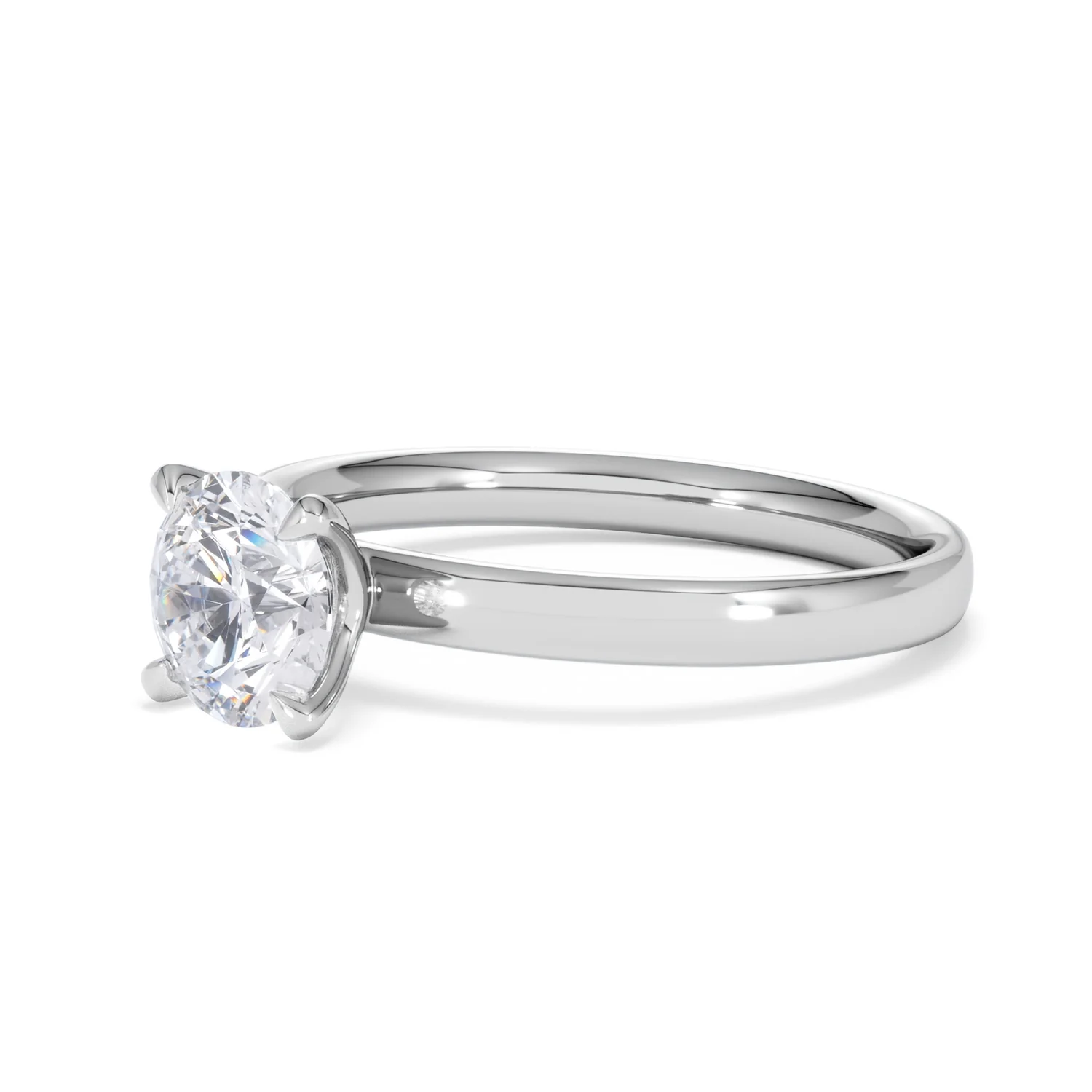 Origin 1.00ct Round Cut Lab Diamond Solitaire Engagement Ring in 18K White Gold - Image 78