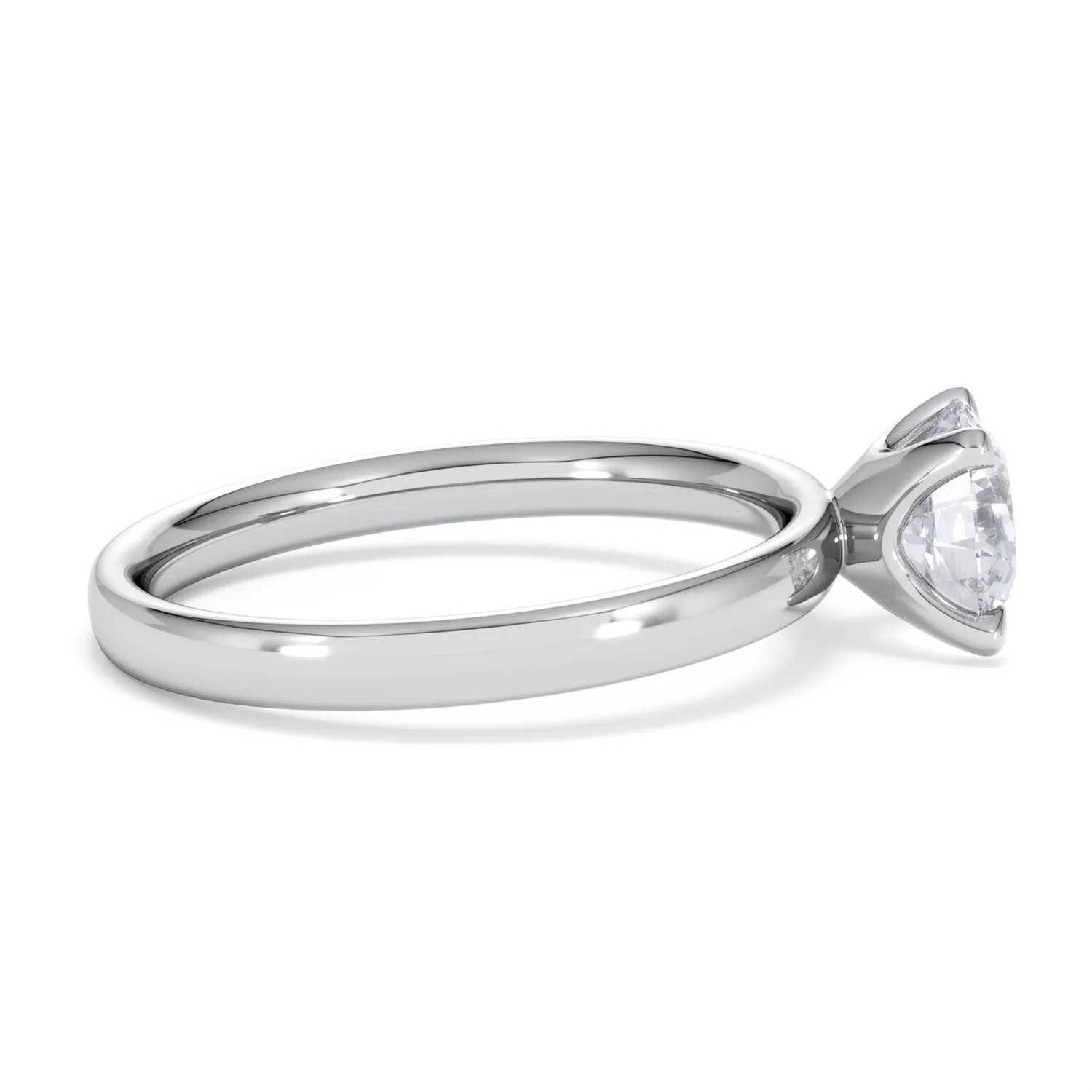 Origin 1.00ct Round Cut Lab Diamond Solitaire Engagement Ring in Platinum - Image 28