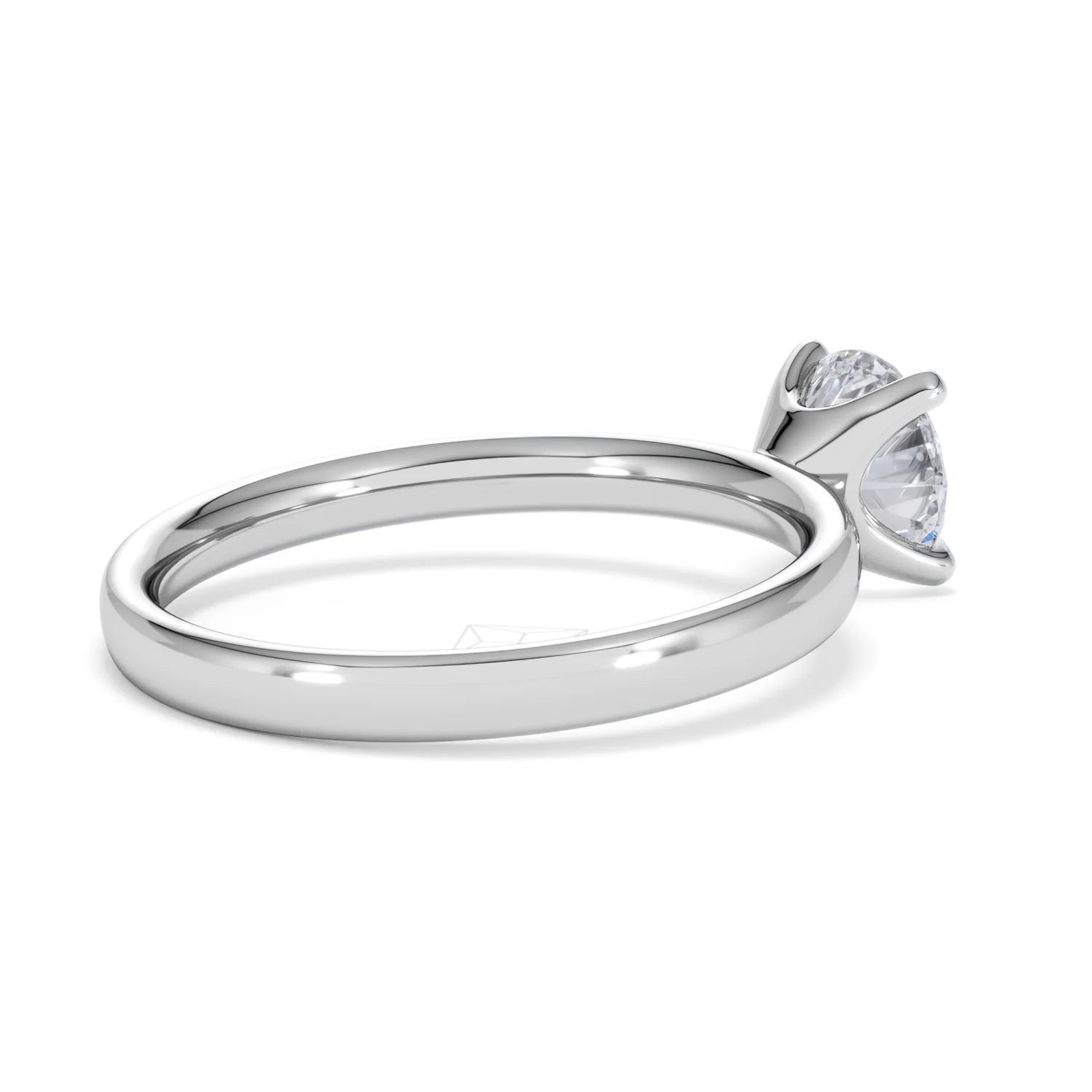 Origin 1.00ct Round Cut Lab Diamond Solitaire Engagement Ring in Platinum - Image 36