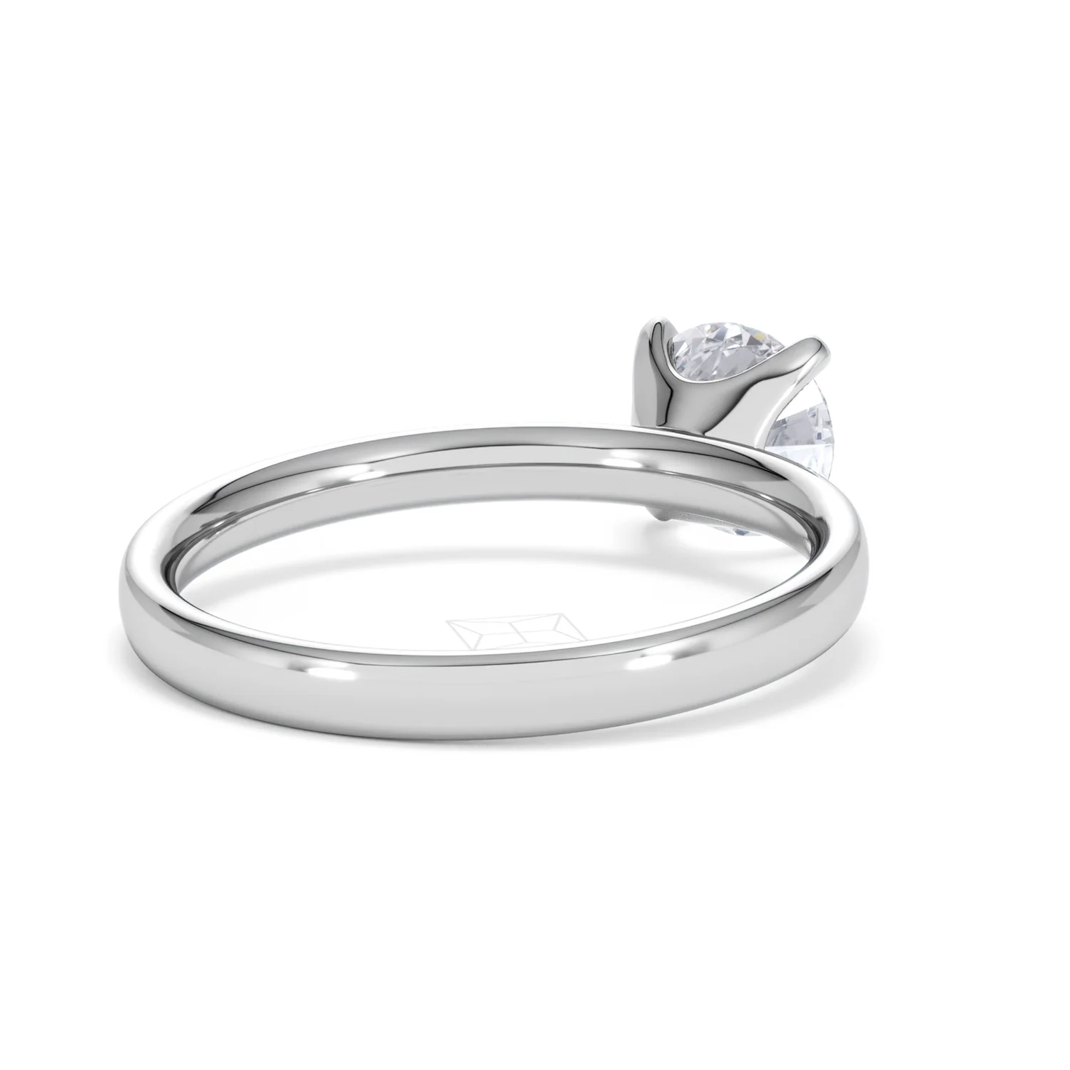 Origin 1.00ct Round Cut Lab Diamond Solitaire Engagement Ring in Platinum - Image 41