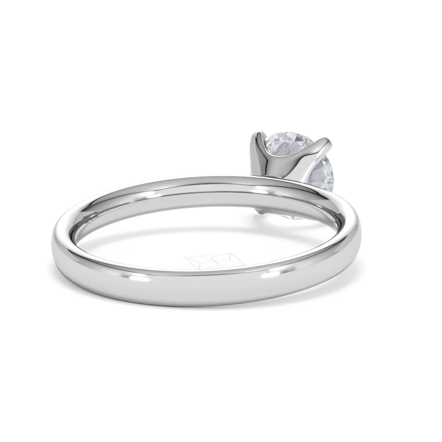 Origin 1.00ct Round Cut Lab Diamond Solitaire Engagement Ring in Platinum - Image 42