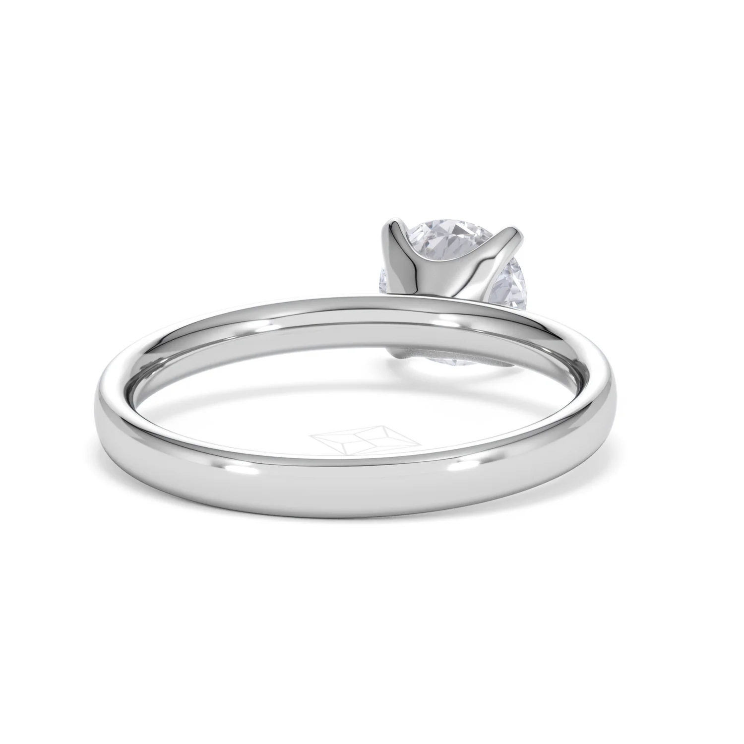 Origin 1.00ct Round Cut Lab Diamond Solitaire Engagement Ring in Platinum - Image 44