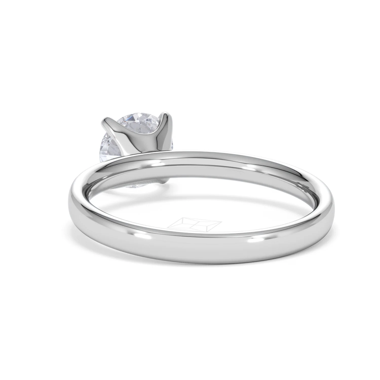Origin 1.00ct Round Cut Lab Diamond Solitaire Engagement Ring in Platinum - Image 53