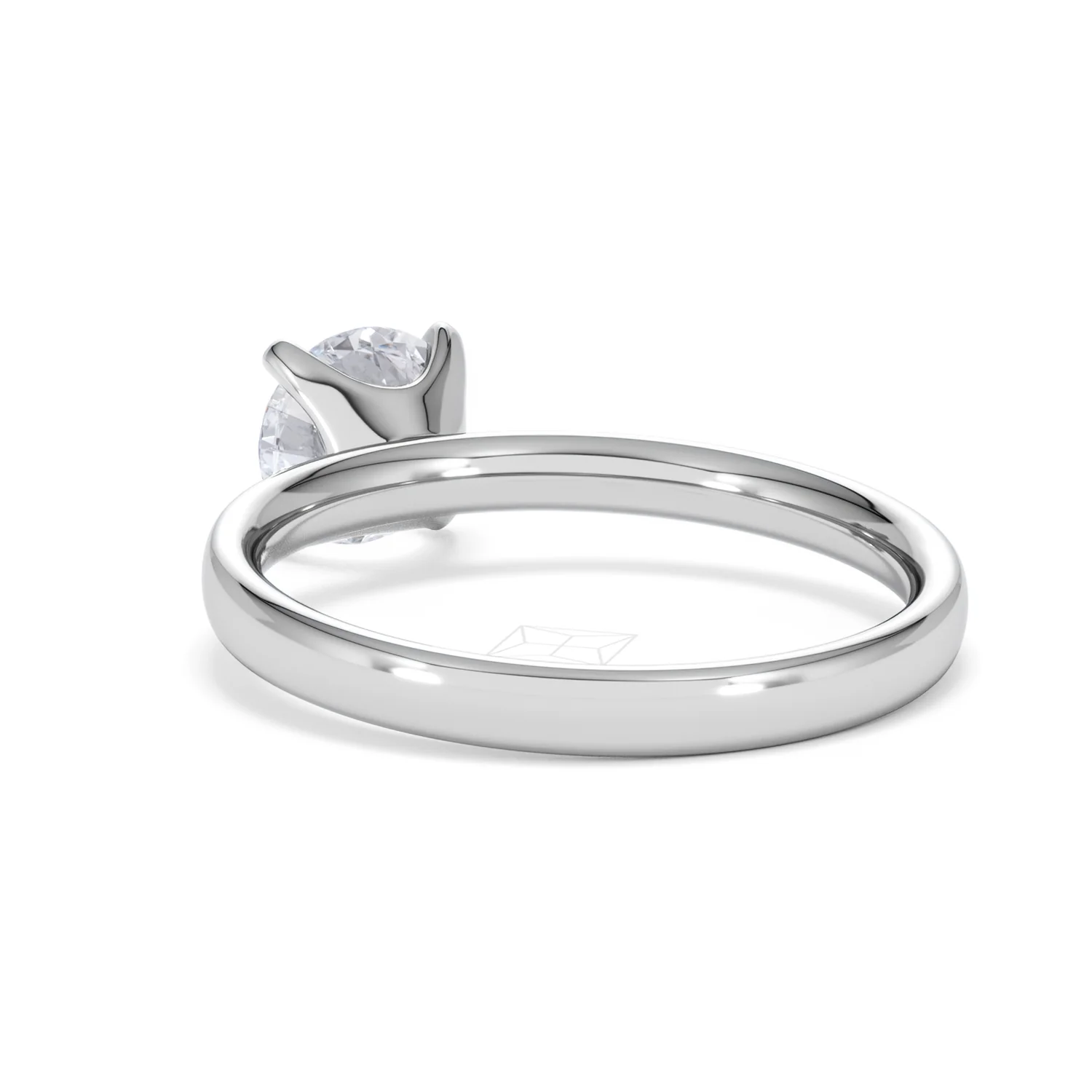 Origin 1.00ct Round Cut Lab Diamond Solitaire Engagement Ring in Platinum - Image 54
