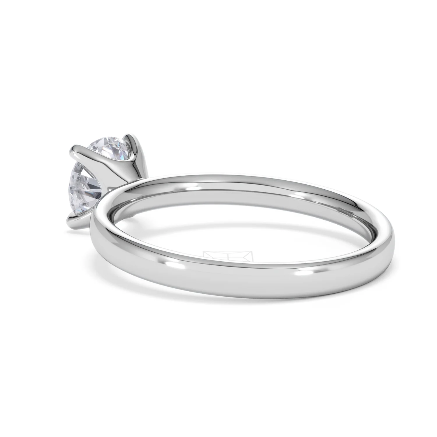 Origin 1.00ct Round Cut Lab Diamond Solitaire Engagement Ring in Platinum - Image 58