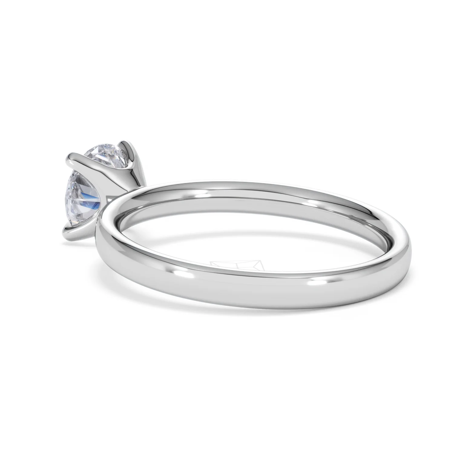 Origin 1.00ct Round Cut Lab Diamond Solitaire Engagement Ring in Platinum - Image 59