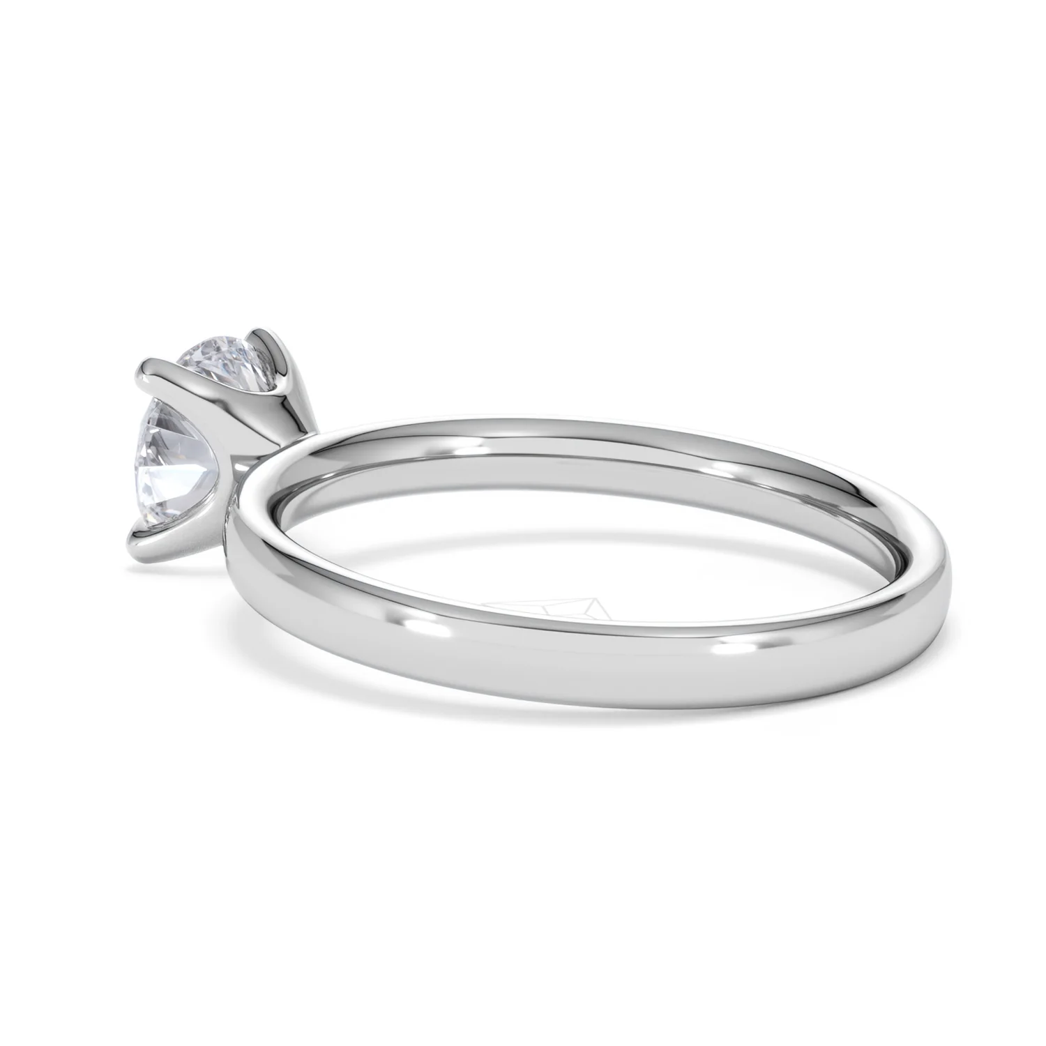 Origin 1.00ct Round Cut Lab Diamond Solitaire Engagement Ring in Platinum - Image 60