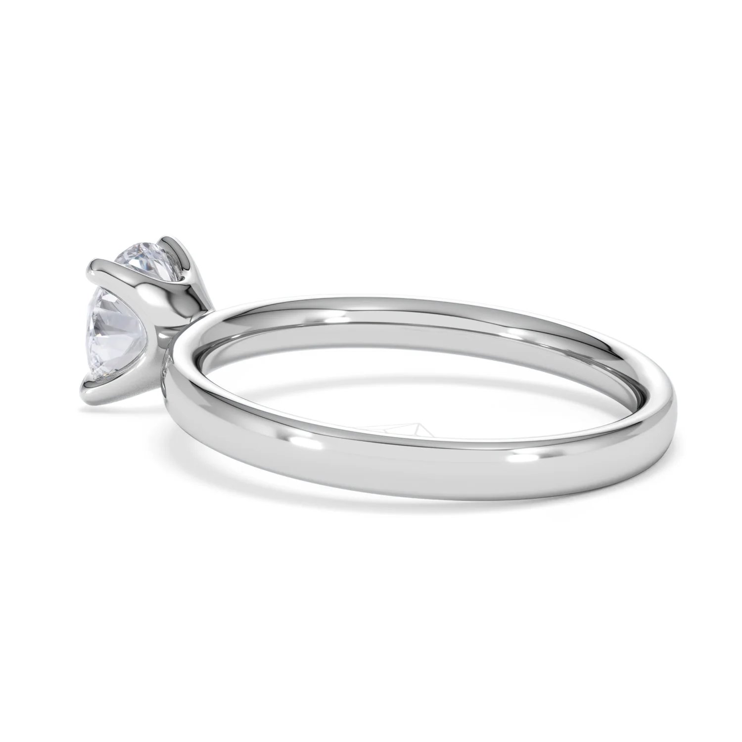 Origin 1.00ct Round Cut Lab Diamond Solitaire Engagement Ring in Platinum - Image 61