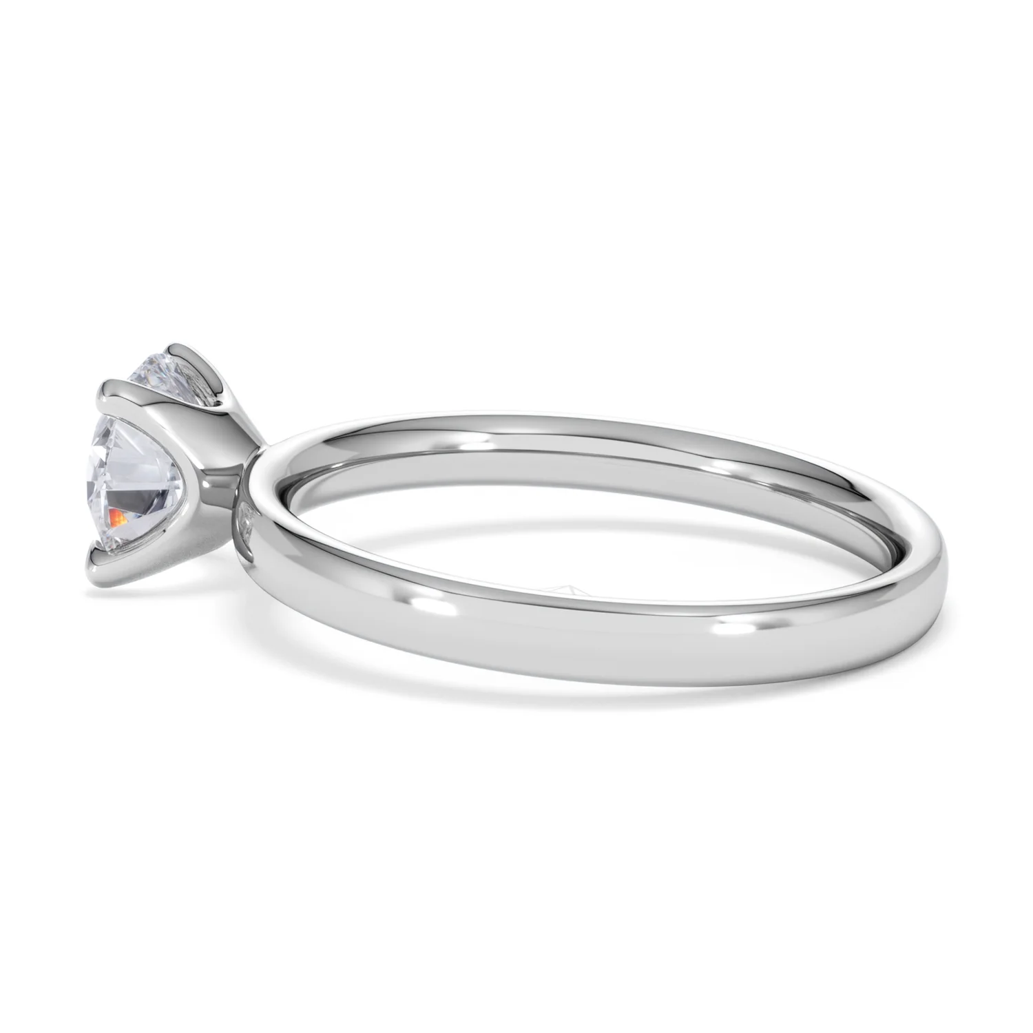 Origin 1.00ct Round Cut Lab Diamond Solitaire Engagement Ring in Platinum - Image 64