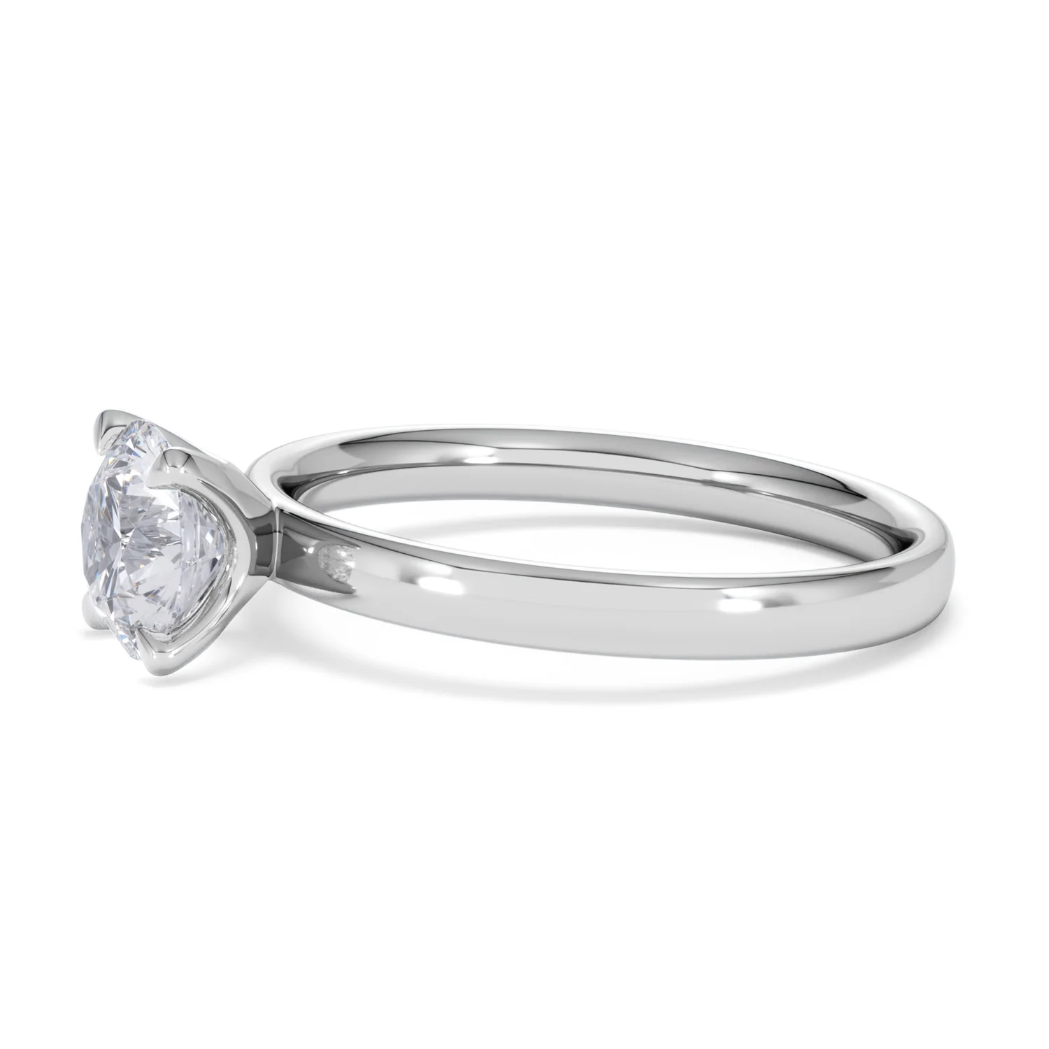 Origin 1.00ct Round Cut Lab Diamond Solitaire Engagement Ring in Platinum - Image 73