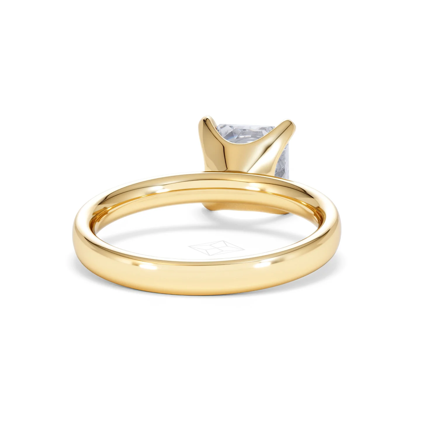 Origin 2.00ct Asscher Cut Lab Diamond Solitaire Engagement Ring in 18K Yellow Gold - Image 44