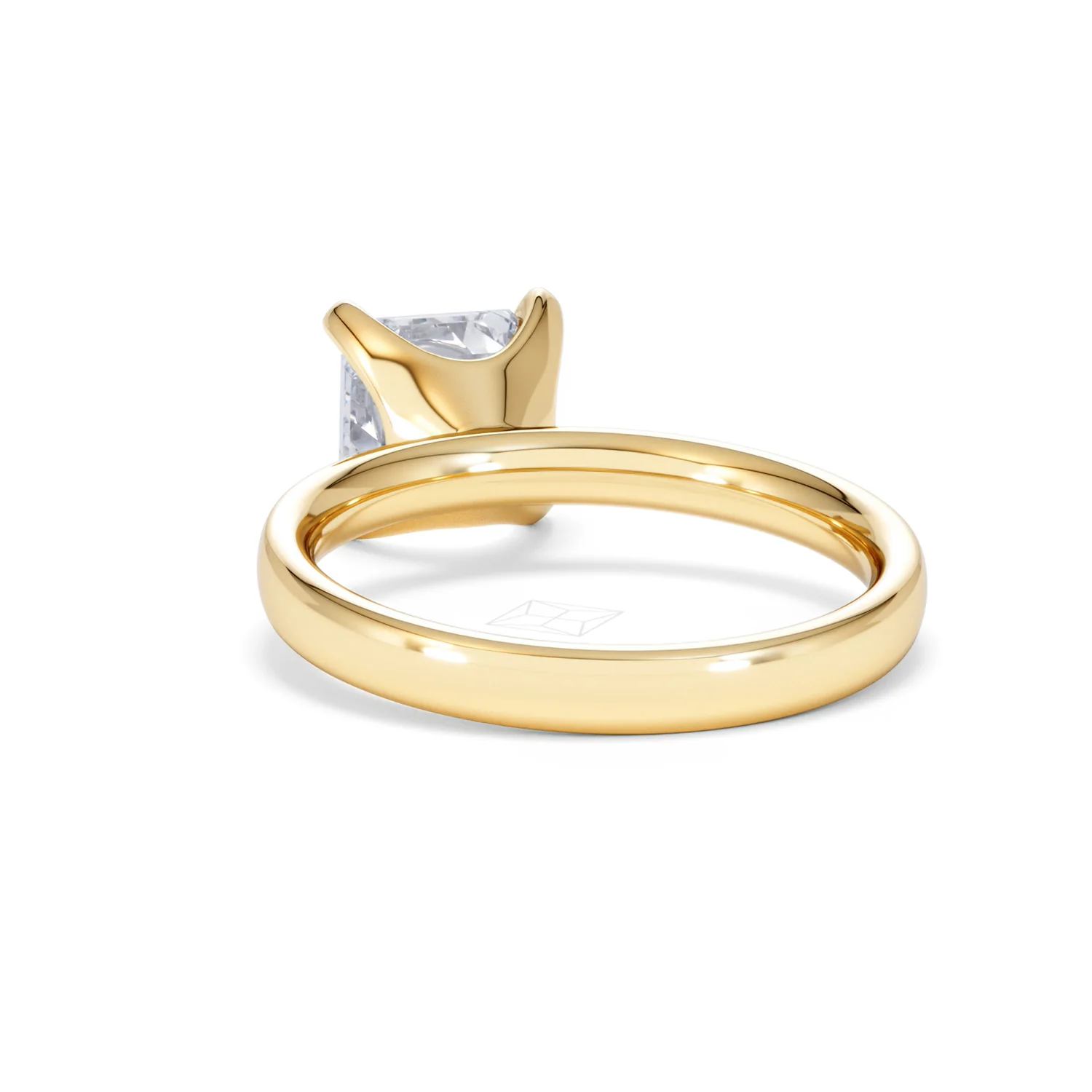 Origin 2.00ct Asscher Cut Lab Diamond Solitaire Engagement Ring in 18K Yellow Gold - Image 51