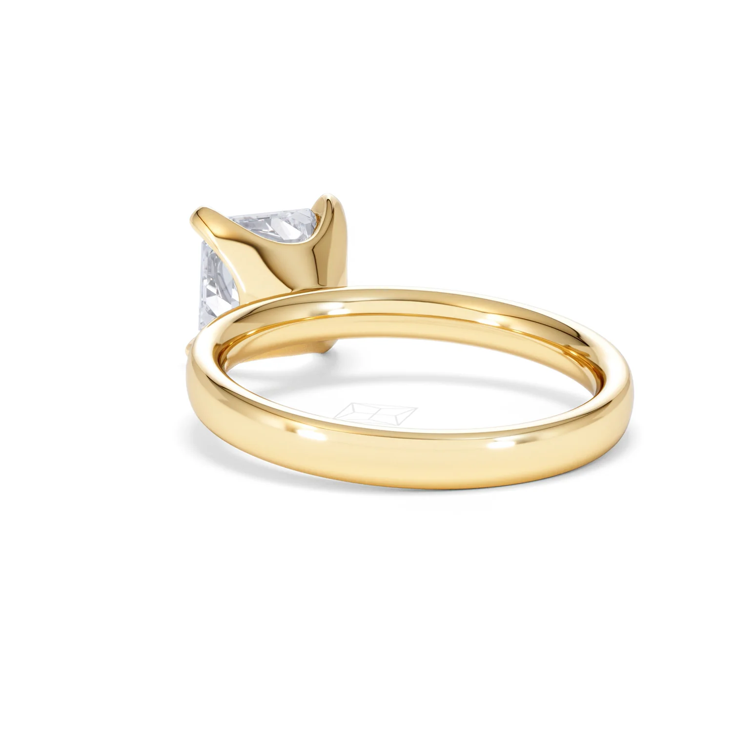 Origin 2.00ct Asscher Cut Lab Diamond Solitaire Engagement Ring in 18K Yellow Gold - Image 53