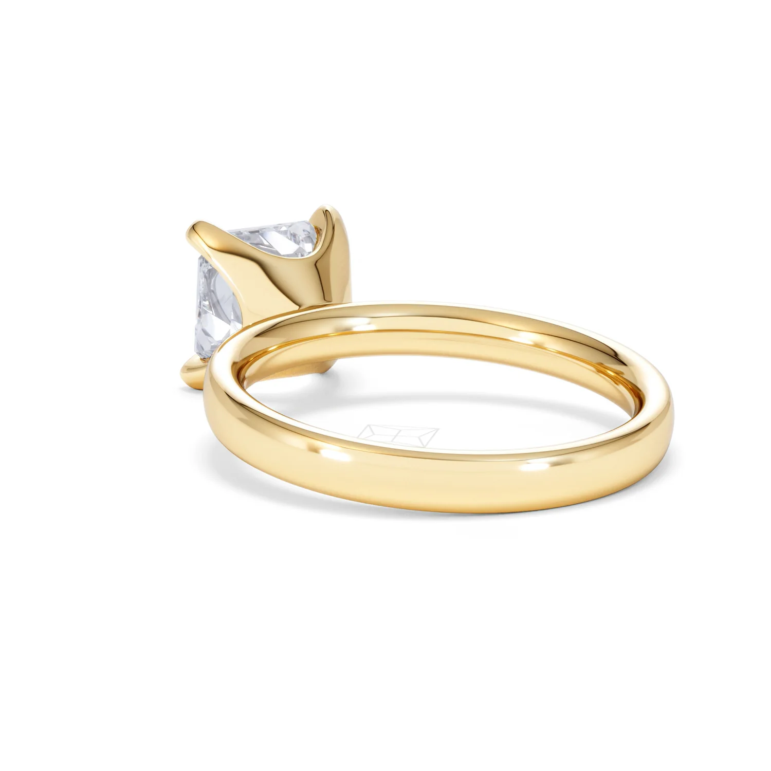 Origin 2.00ct Asscher Cut Lab Diamond Solitaire Engagement Ring in 18K Yellow Gold - Image 54