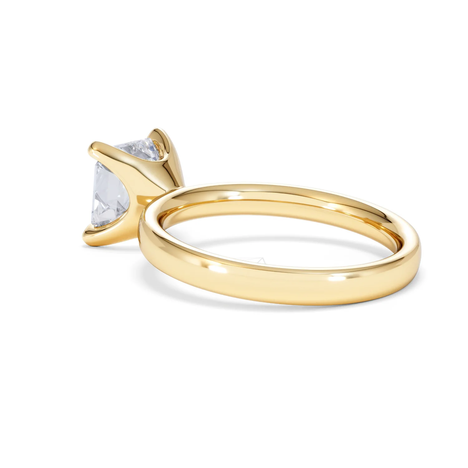 Origin 2.00ct Asscher Cut Lab Diamond Solitaire Engagement Ring in 18K Yellow Gold - Image 58