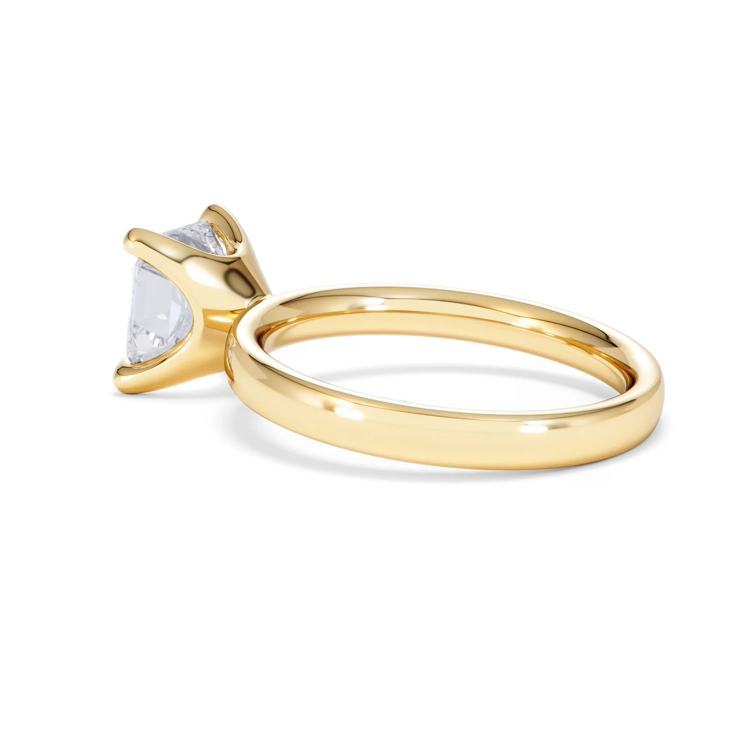 Origin 2.00ct Asscher Cut Lab Diamond Solitaire Engagement Ring in 18K Yellow Gold - Image 60