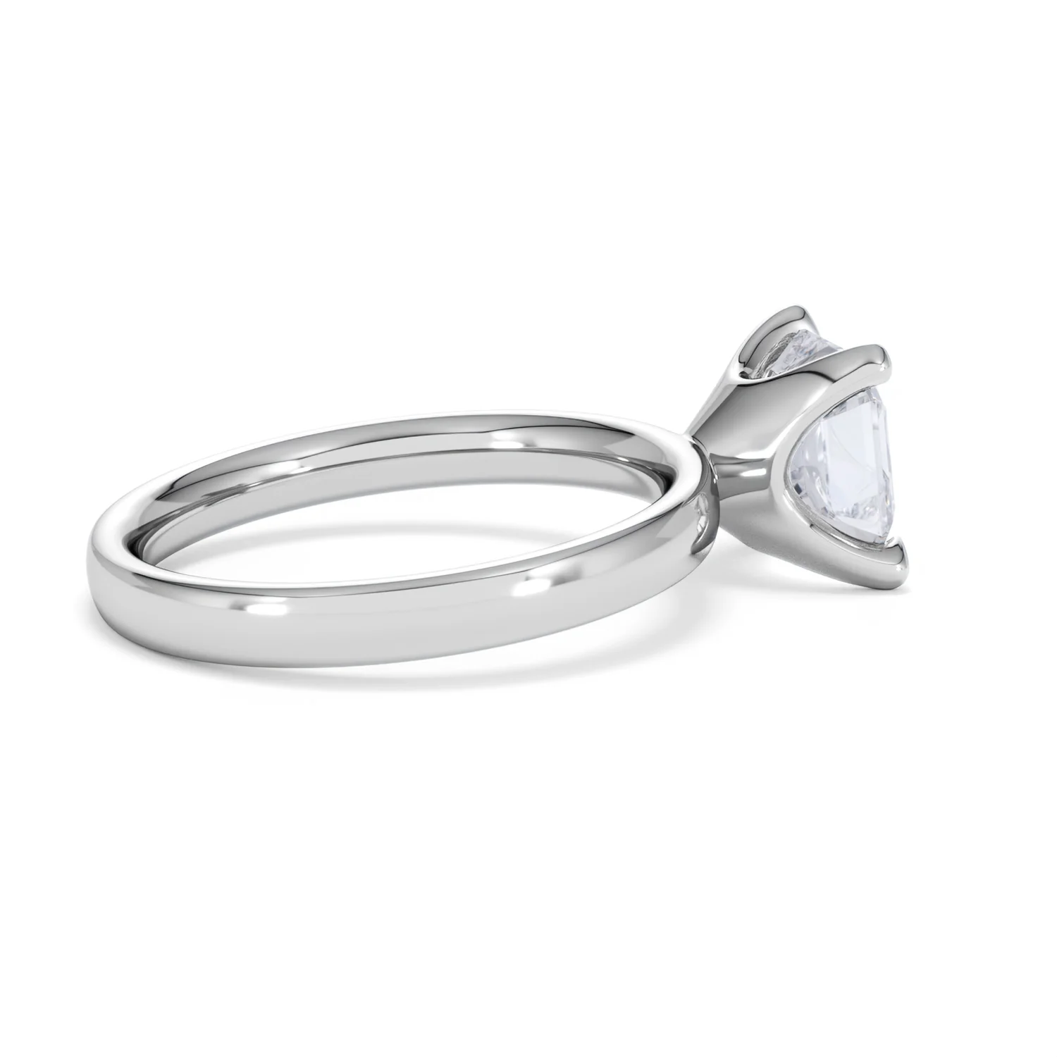 Origin 2.00ct Asscher Cut Lab Diamond Solitaire Engagement Ring in Platinum - Image 31