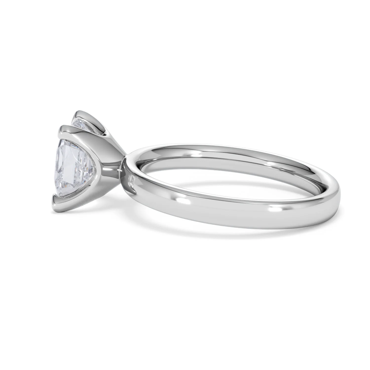 Origin 2.00ct Asscher Cut Lab Diamond Solitaire Engagement Ring in Platinum - Image 65