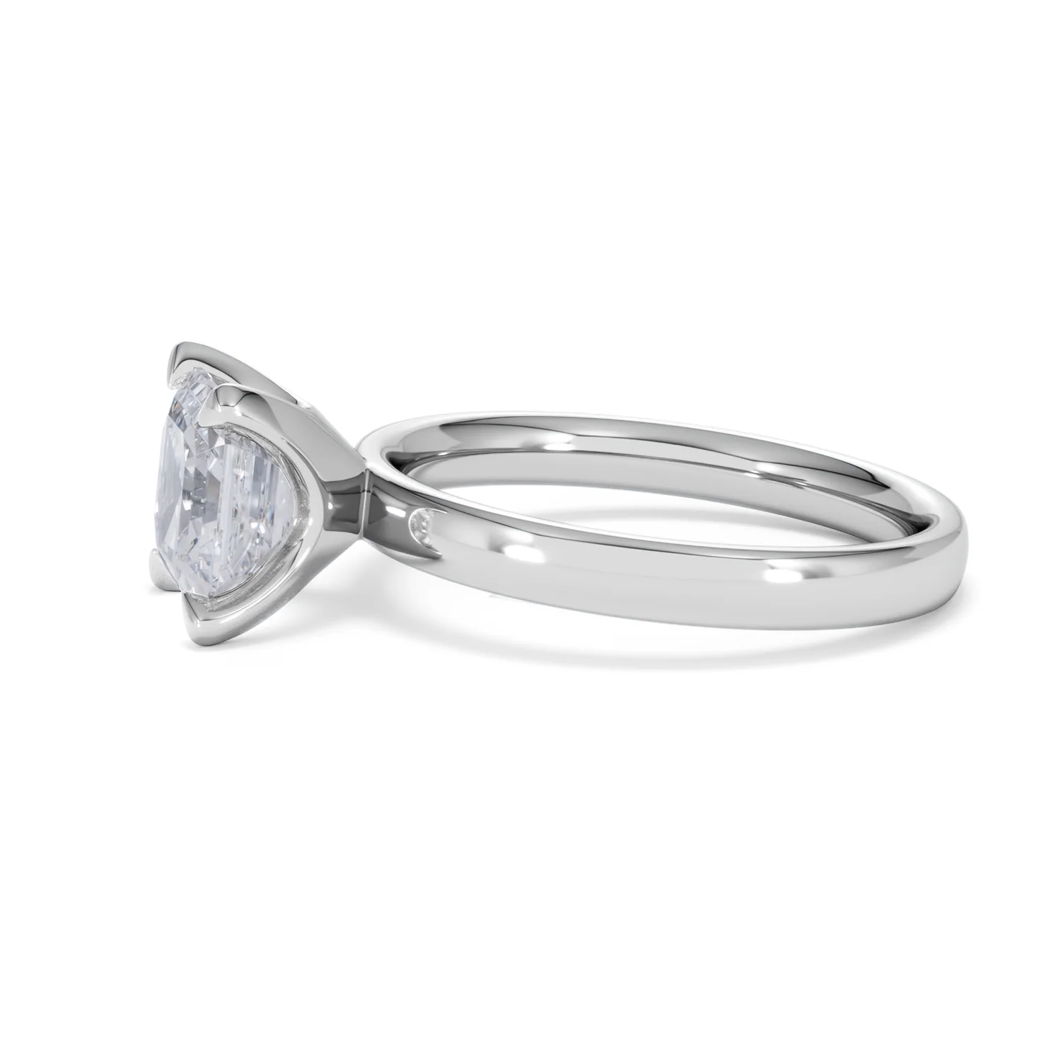 Origin 2.00ct Asscher Cut Lab Diamond Solitaire Engagement Ring in Platinum - Image 70