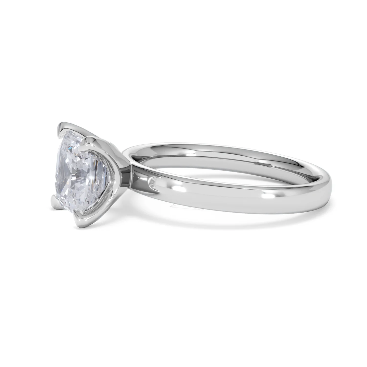 Origin 2.00ct Asscher Cut Lab Diamond Solitaire Engagement Ring in Platinum - Image 72