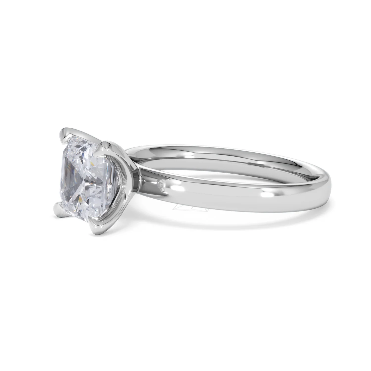 Origin 2.00ct Asscher Cut Lab Diamond Solitaire Engagement Ring in Platinum - Image 74
