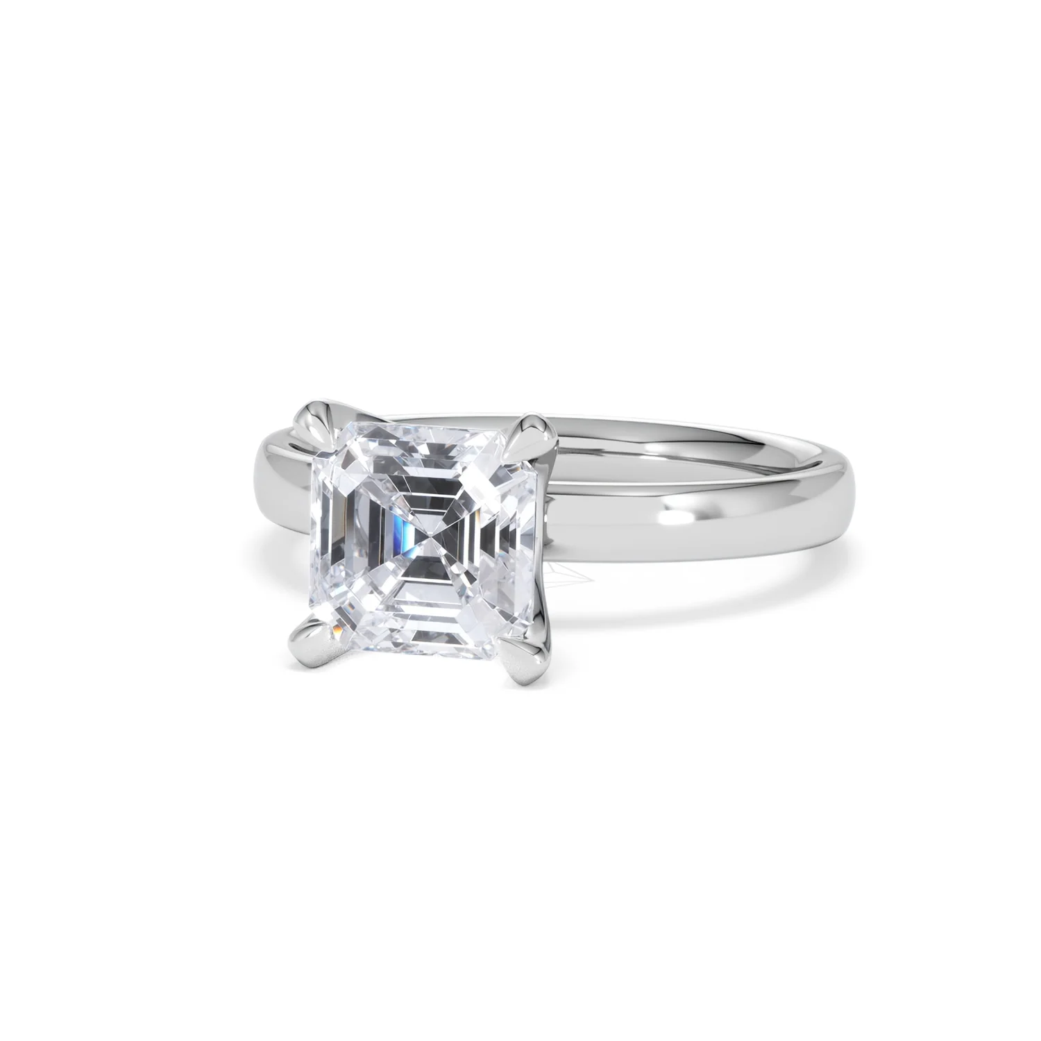 Origin 2.00ct Asscher Cut Lab Diamond Solitaire Engagement Ring in Platinum - Image 83