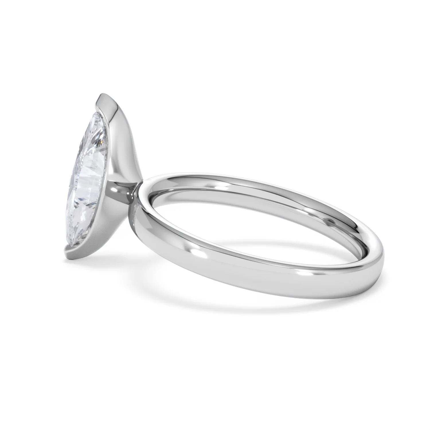 Origin 2.00ct Marquise Cut Lab Diamond Solitaire Engagement Ring in 18K White Gold - Image 63