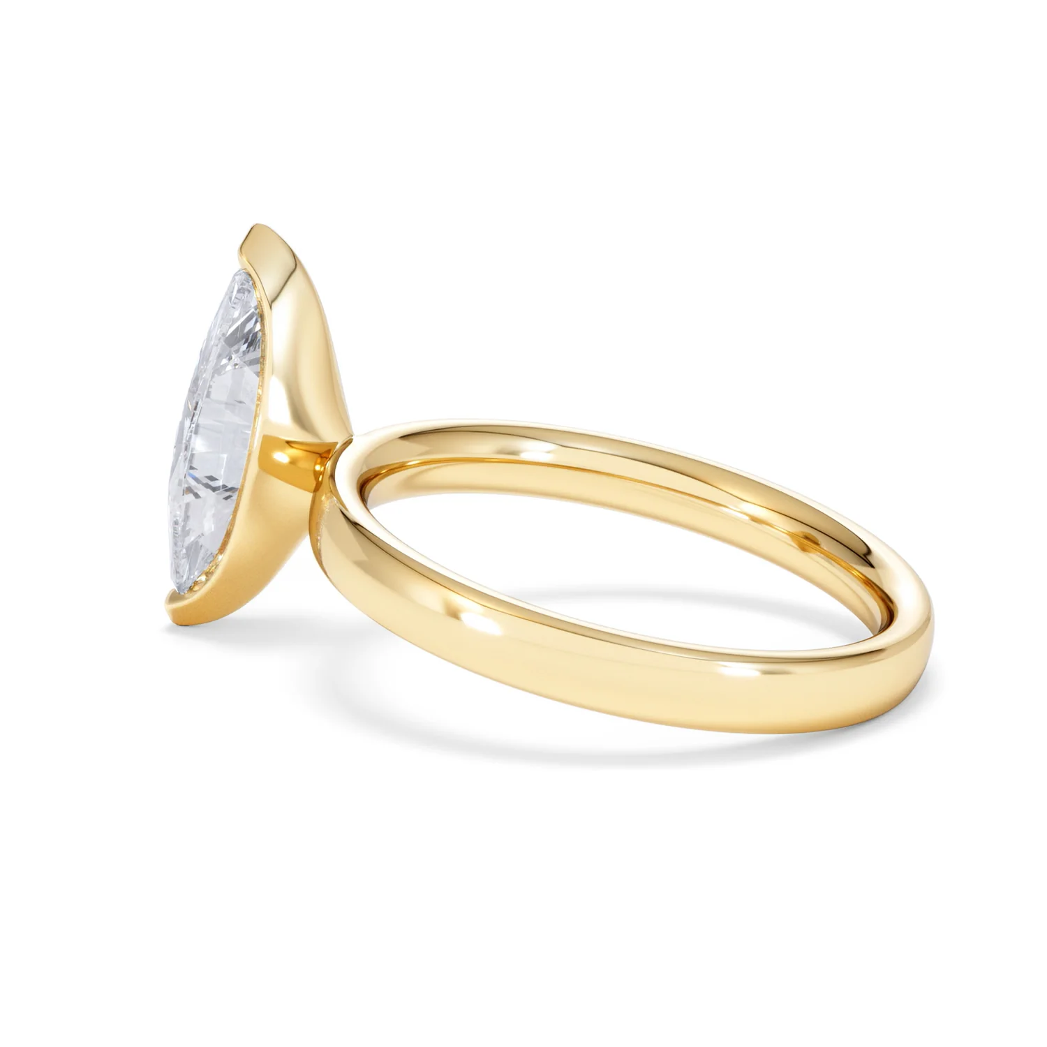 Origin 2.00ct Marquise Cut Lab Diamond Solitaire Engagement Ring in 18K Yellow Gold - Image 62