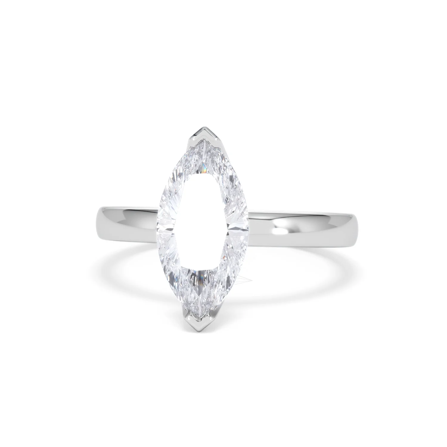 Origin 2.00ct Marquise Cut Lab Diamond Solitaire Engagement Ring in Platinum - Image 85