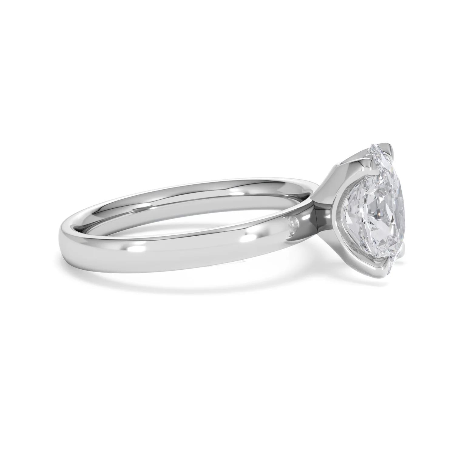 Origin 2.00ct Oval Cut Lab Diamond Solitaire Engagement Ring in 18K White Gold - Image 23