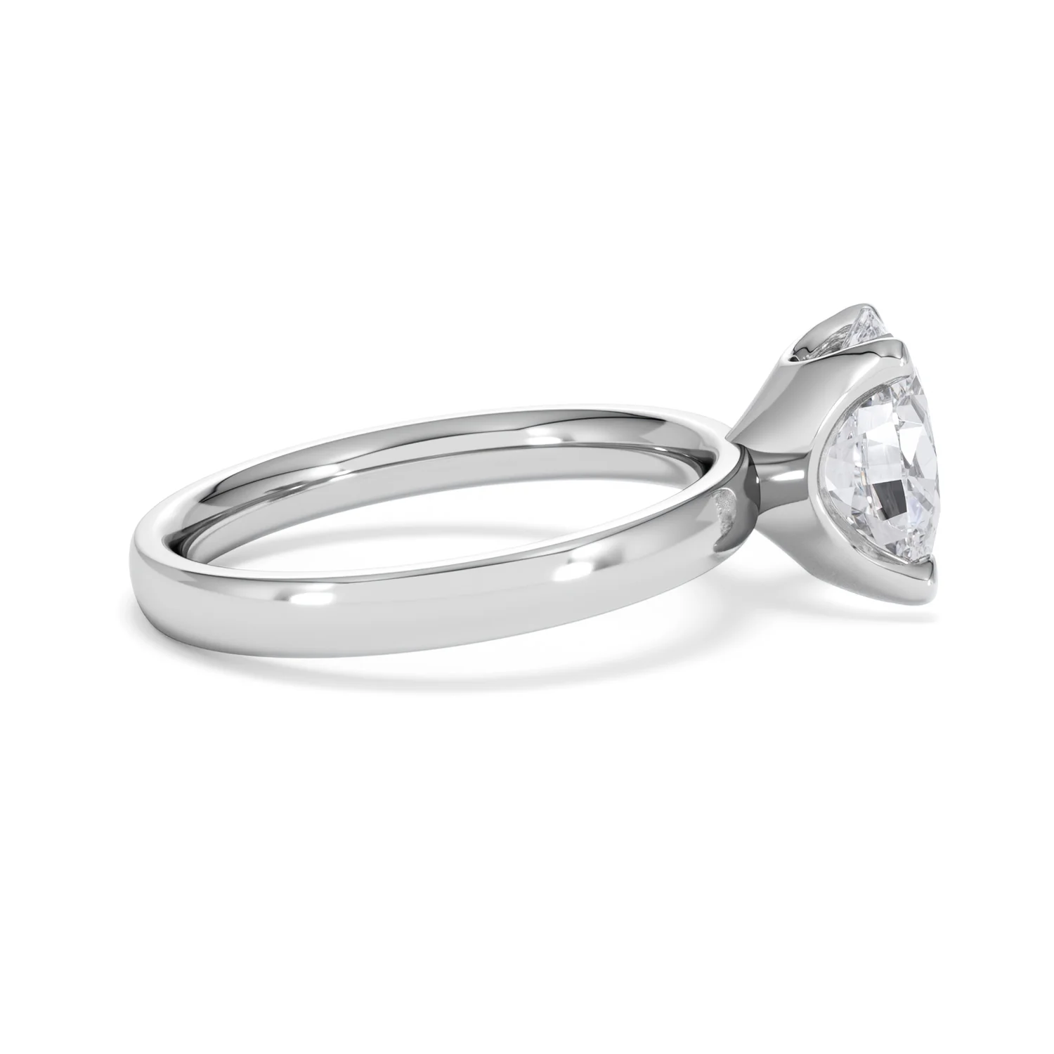 Origin 2.00ct Oval Cut Lab Diamond Solitaire Engagement Ring in 18K White Gold - Image 28