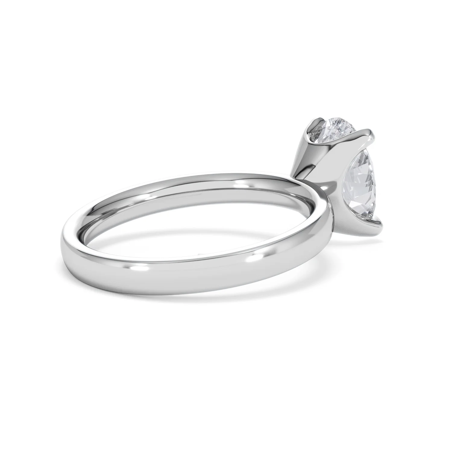 Origin 2.00ct Oval Cut Lab Diamond Solitaire Engagement Ring in 18K White Gold - Image 35