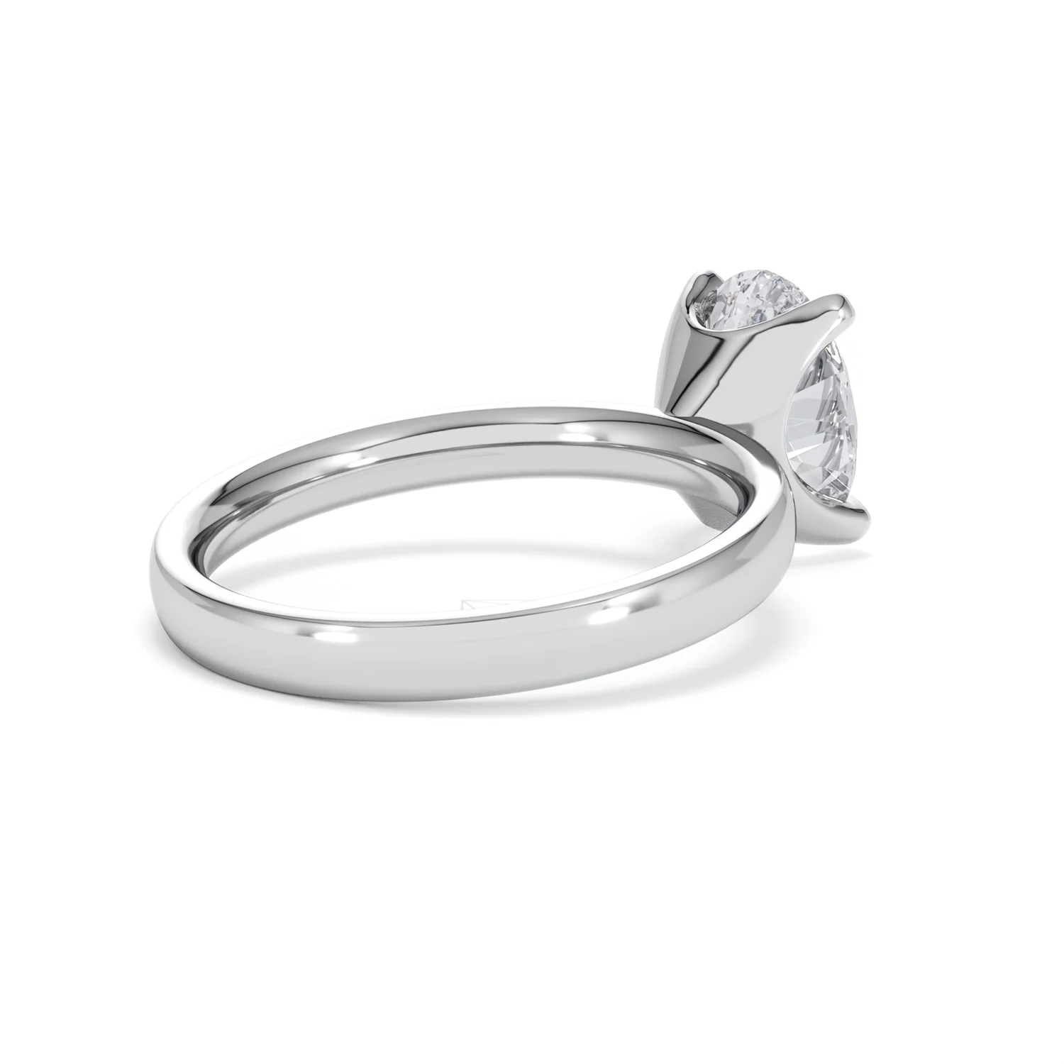 Origin 2.00ct Oval Cut Lab Diamond Solitaire Engagement Ring in 18K White Gold - Image 37
