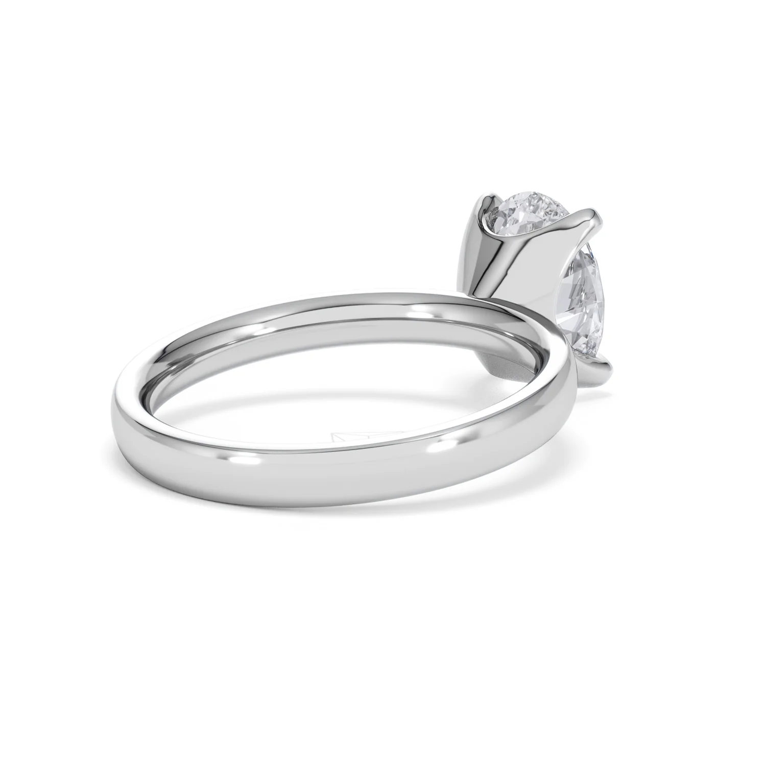 Origin 2.00ct Oval Cut Lab Diamond Solitaire Engagement Ring in 18K White Gold - Image 38