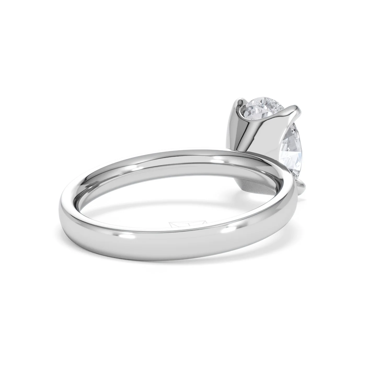 Origin 2.00ct Oval Cut Lab Diamond Solitaire Engagement Ring in 18K White Gold - Image 39