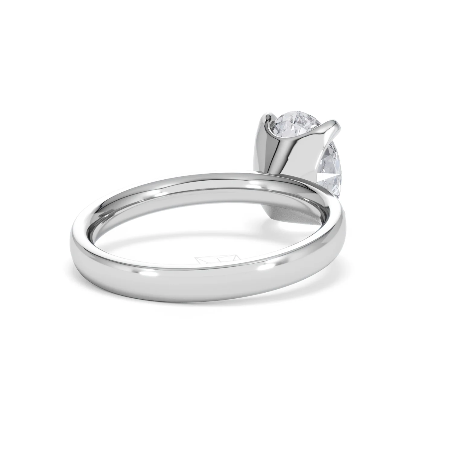 Origin 2.00ct Oval Cut Lab Diamond Solitaire Engagement Ring in 18K White Gold - Image 40