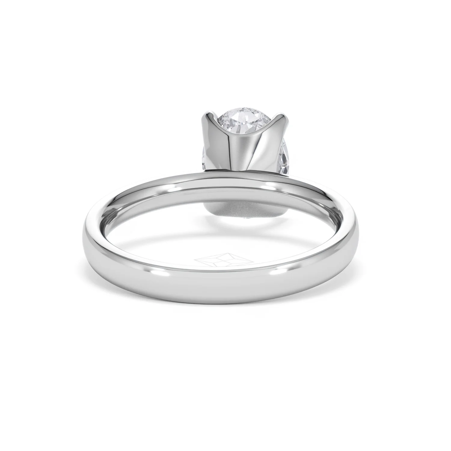 Origin 2.00ct Oval Cut Lab Diamond Solitaire Engagement Ring in 18K White Gold - Image 45