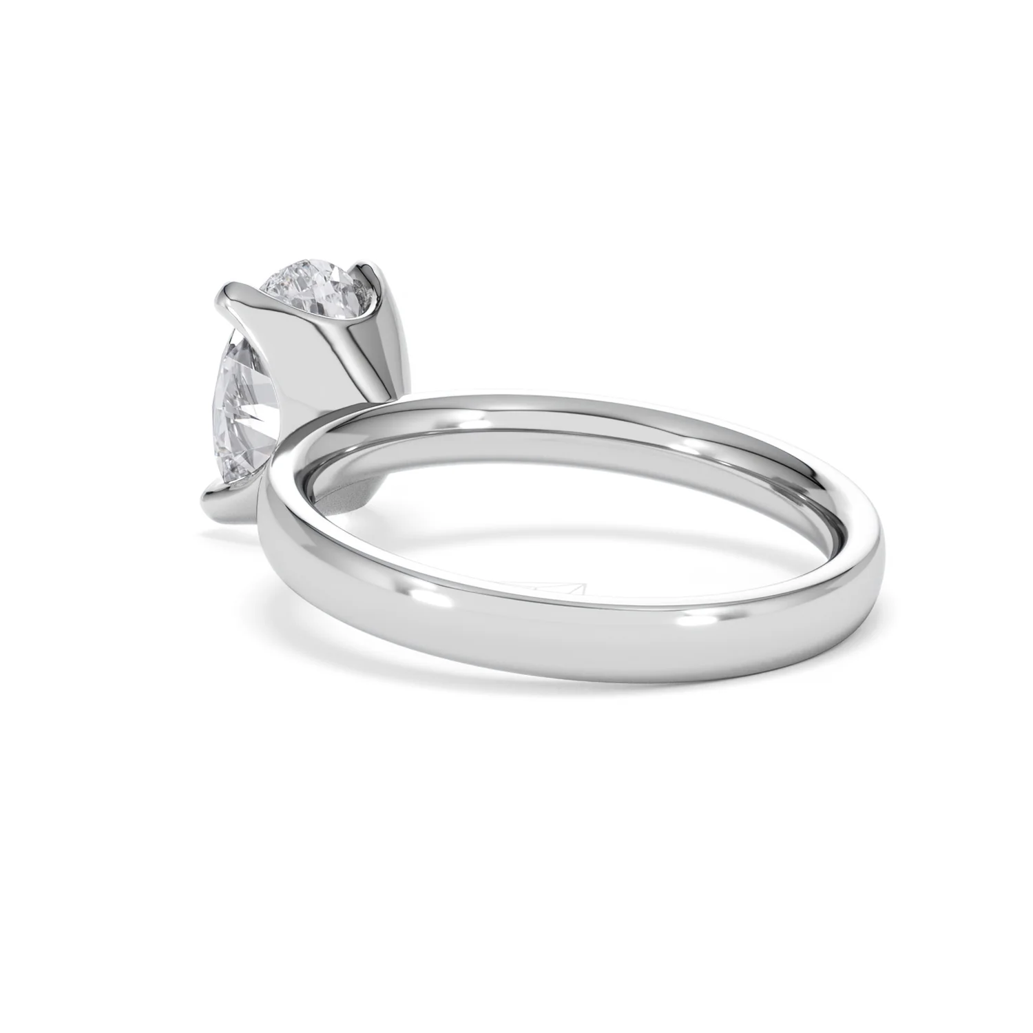 Origin 2.00ct Oval Cut Lab Diamond Solitaire Engagement Ring in 18K White Gold - Image 56