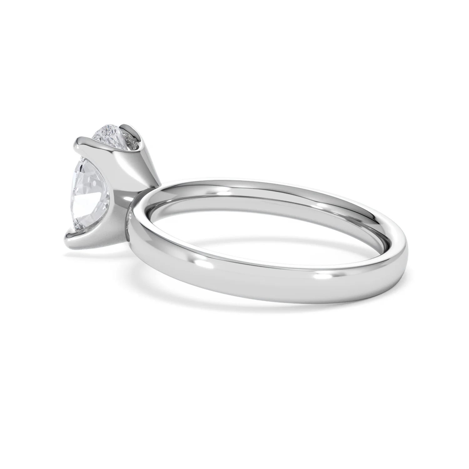 Origin 2.00ct Oval Cut Lab Diamond Solitaire Engagement Ring in 18K White Gold - Image 60
