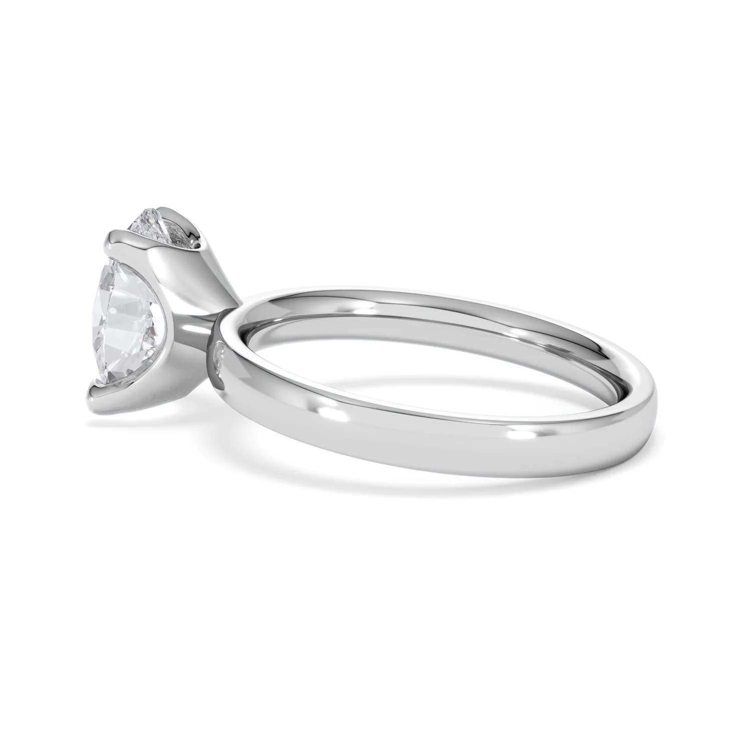 Origin 2.00ct Oval Cut Lab Diamond Solitaire Engagement Ring in 18K White Gold - Image 63