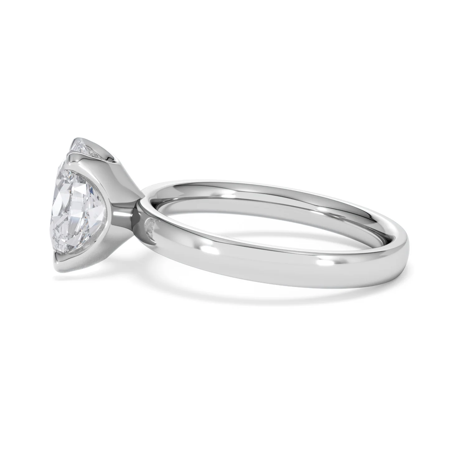 Origin 2.00ct Oval Cut Lab Diamond Solitaire Engagement Ring in 18K White Gold - Image 67