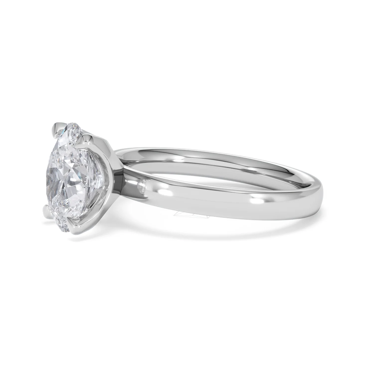Origin 2.00ct Oval Cut Lab Diamond Solitaire Engagement Ring in 18K White Gold - Image 73