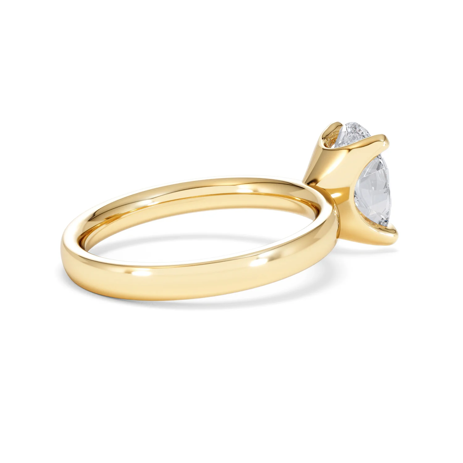 Origin 2.00ct Oval Cut Lab Diamond Solitaire Engagement Ring in 18K Yellow Gold - Image 34