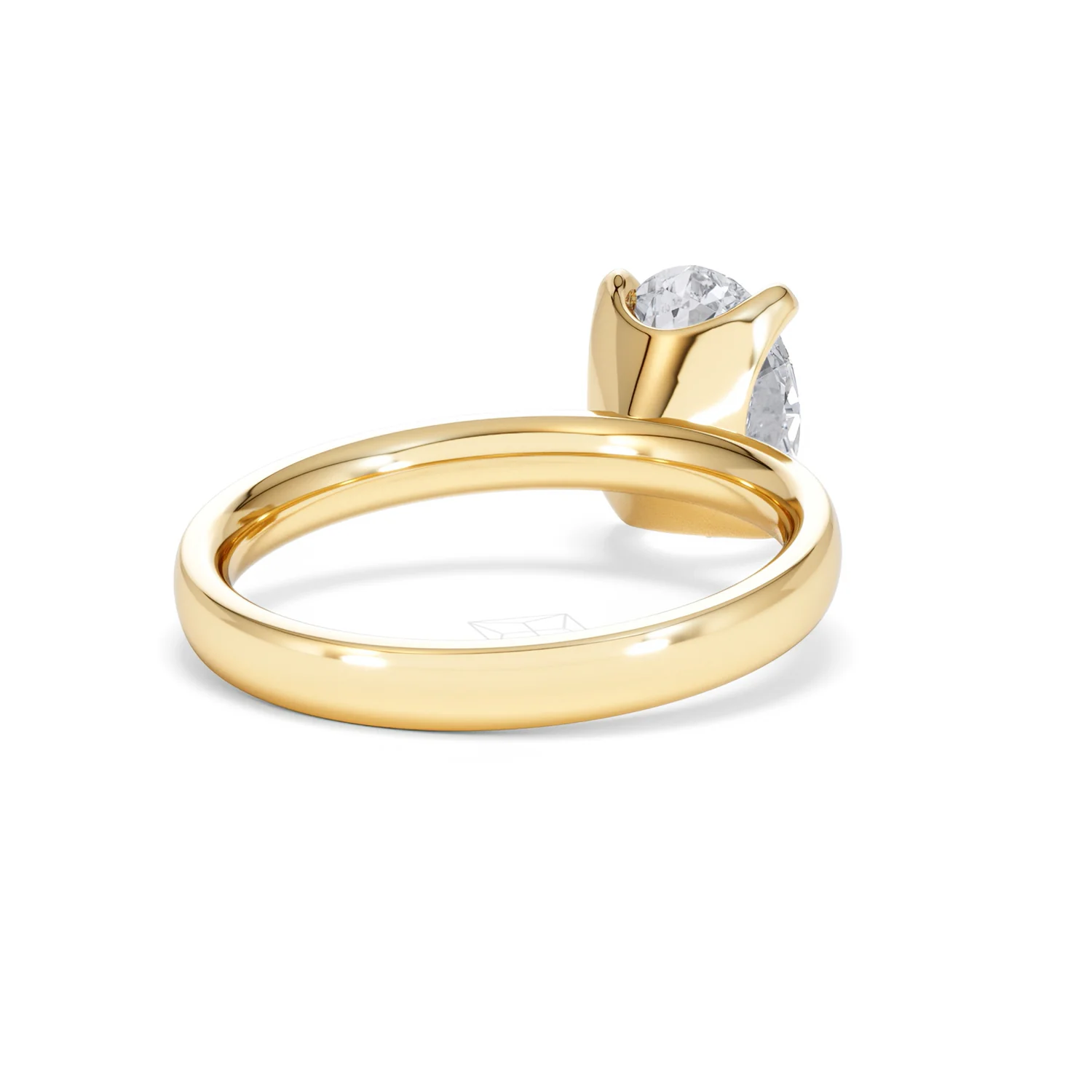 Origin 2.00ct Oval Cut Lab Diamond Solitaire Engagement Ring in 18K Yellow Gold - Image 41
